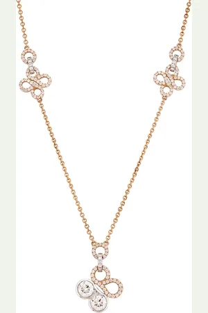 Boodles Rose Gold, Platinum and Diamond Large Be Necklace