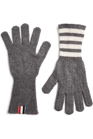 Thom Browne Cashmere 4-Bar Gloves