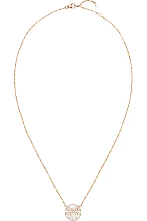 CHAUMET Small , Diamond and Mother-of-Pearl Harmony Pendant Necklace