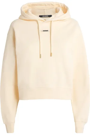 Jacquemus Cotton Cropped Grosgrain Logo Hoodie