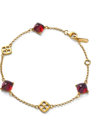 Baccarat Gold Vermeil Mini Médicis Red Bracelet
