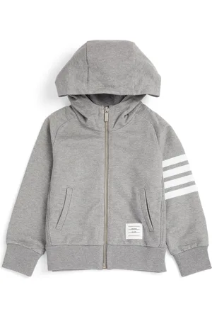 Thom Browne 4-Bar Zip-Up Hoodie