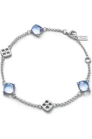 Baccarat Sterling Silver Mini Médicis Aqua Bracelet