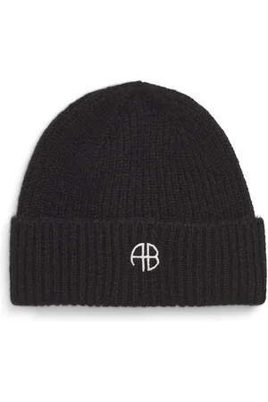 ANINE BING Knitted Logo Beanie