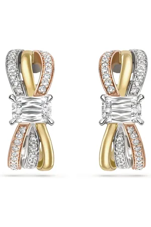 Boodles Mixed Gold, Platinum and Diamond Ribbons Earrings