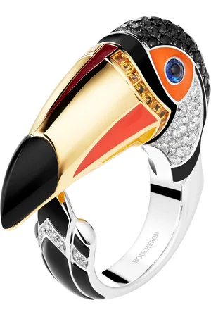 Boucheron White Gold, Yellow Gold and Diamond Animaux de Collection Toucan Ring