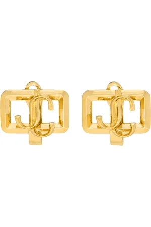 Jimmy Choo Square Jc Stud Earrings