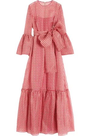 VALENTINO GARAVANI Silk Tiered Maxi Dress