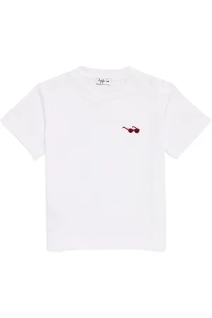 Il gufo Cotton Embroidered Sunglasses T-Shirt