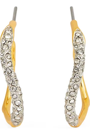 Alexis Bittar Plated Pavé Solanales Hoop Earrings