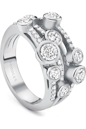 Boodles Platinum and Diamond Classic Waterfall Ring