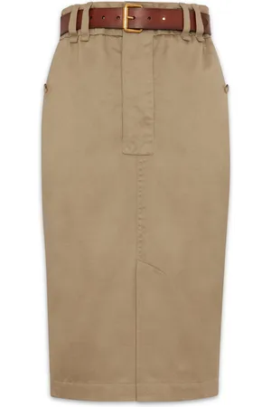 Saint Laurent Cotton Pencil Skirt
