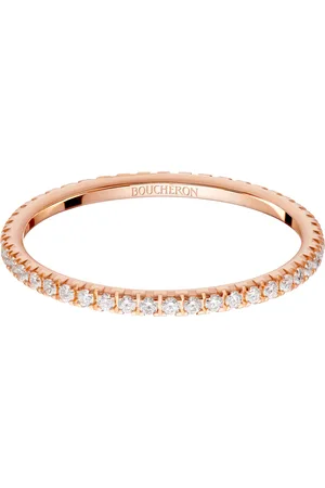 Boucheron Small Rose Gold and Diamond Epure Wedding Ring