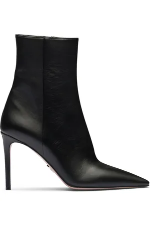 Prada Leather Heeled Boots 95