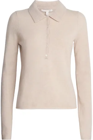 SKIN Cashmere Penelope Polo Sweater