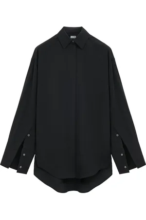 Loewe Wool Button-Sleeve Shirt
