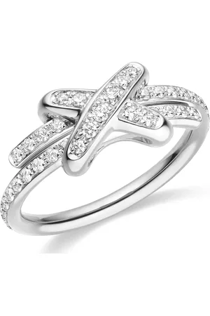CHAUMET White Gold and Diamond Jeux de Liens Ring