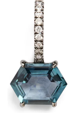 Eva Fehren Blackened White Gold, Diamond and Sapphire Charm