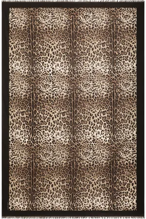Dolce & Gabbana Cotton Leopard Print Foulard