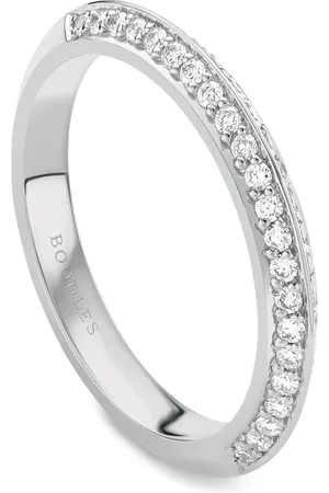 Boodles Platinum and Diamond Petal Wedding Ring