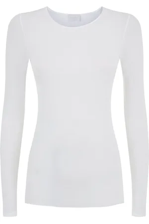 Hanro Cotton Seamless Long-Sleeved Top