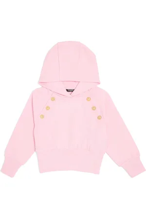 Balmain Cotton Button-Detail Hoodie