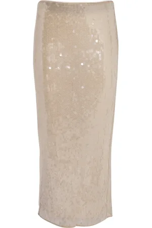 Staud Sequinned Casey Midi Skirt
