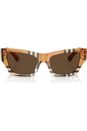 Burberry Acetate Square Cat Eye Sunglasses