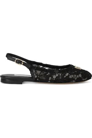 Dolce & Gabbana Lace Slingback Flats
