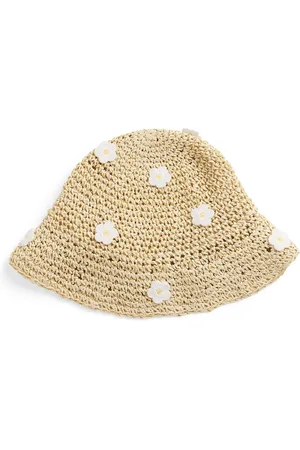 Bonita Raffia Daisy Bucket Hat