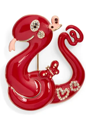Max Mara Enamel Snake Brooch