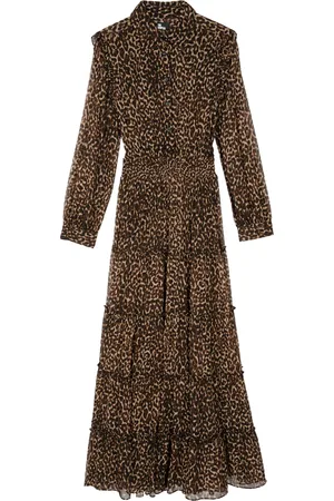 The Kooples Leopard Maxi Shirt Dress