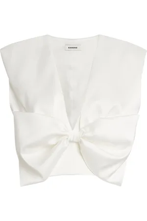 Sandro Bow-Embellished Passy Top