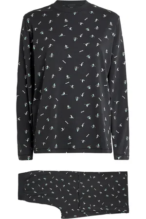 SKIMS Ski Print Boyfriend Long Sleeve Pyjama Set
