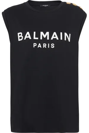 Balmain Cotton Logo Tank Top
