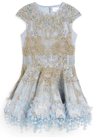 Mischka Aoki Embroidered Dress