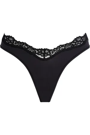 SKIMS Lace-Trim Fits Everybody Dipped Thong