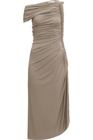 Alaïa Asymmetric Pipe Midi Dress