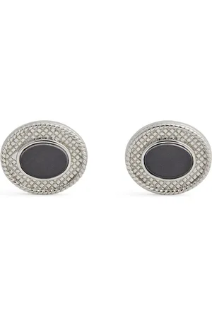 Tateossian Sterling and Hematite Cufflinks