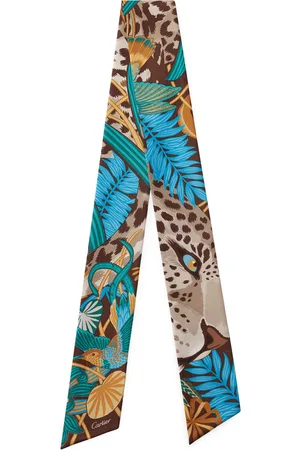 Cartier Silk Panthère Jungle Scarf