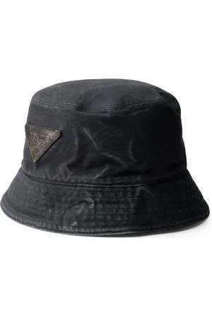Prada Cotton Triangle Bucket Hat