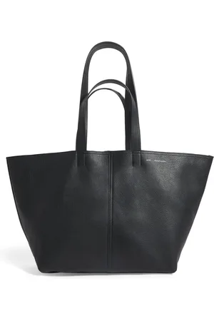Ami Leather Midi Tote Bag