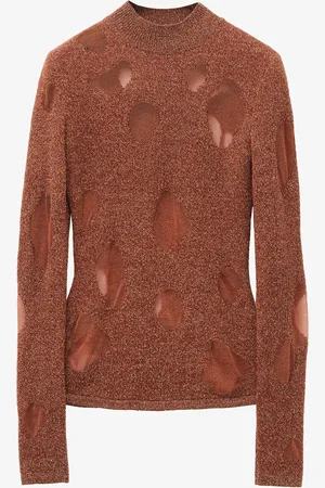 Alexander McQueen Devoré Marl Sweater