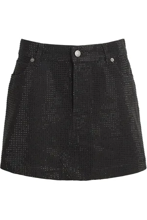 haikure Denim Crystal-Embellished Susana Mini Skirt