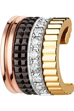 Boucheron Mixed Gold and Diamond Quatre Classique Single Ear Clip