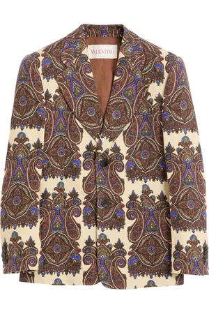 VALENTINO GARAVANI Hemp Paisley Print Blazer