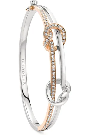 Boodles Mixed and Diamond The Knot Bangle