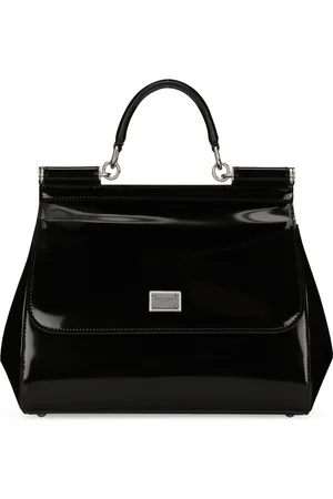 Dolce & Gabbana Leather Sicily Top-Handle Bag