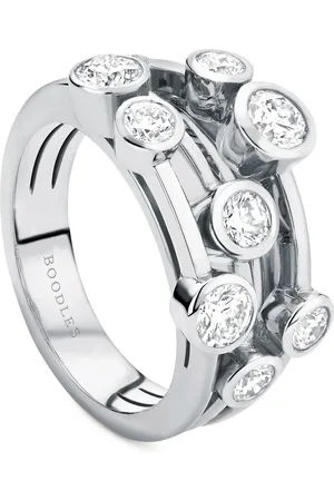 Boodles Platinum and Diamond Classic Raindance Ring