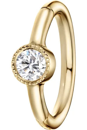 Maria Tash Scalloped Diamond Hoop Earring